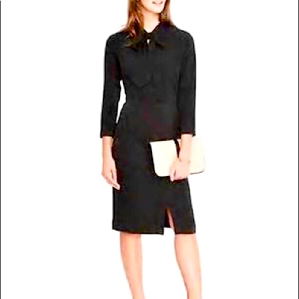 Banana Republic tie neck dress
